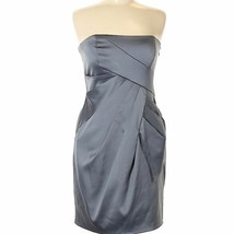 Max &amp; Cleo silver cocktail dress with side bow 8 - £30.37 GBP