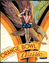 Orange Bowl Classic NCAA Football Game Program-1/1/43-team pix-Miami FL-G/VG - £188.96 GBP