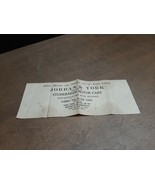 1919 Studebaker Insert Flyer Ad JORDAN &amp; YORK 345 Cumberland Ave PORTLAN... - $18.62