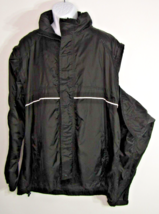 London Fog Windbreaker Rain Jacket Convert to Vest Hood Men&#39;s XL Travel ... - £23.17 GBP