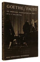 C. F. Mac Intyre Goethe&#39;s Faust Part I: A New American Version 1st Edition 2nd P - £34.58 GBP