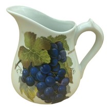 Limoges France Bourgogne 6” White Pitcher Wine Grapes - $11.57