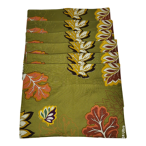 Set of 6 Better Homes &amp; Gardens Placemats Fall Foliage Autumn Table Settings - £14.53 GBP