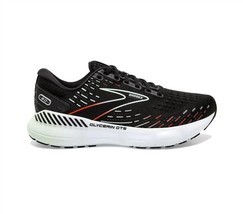 Brooks women&#39;s glycerin gts 20 running shoe in Black/Red/Opal - size 10.5__B - £88.85 GBP