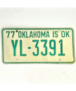 1977 United States Oklahoma Oklahoma County Passenger License Plate YL-3391 - $20.31 CAD
