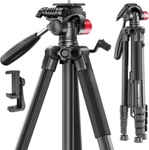 74&quot;-Camera-Tripod, Porfessional Aluminum Heavy Duty Tripod Stand For Mir... - $598.90 MXN
