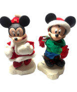 Santa&#39;s Best Mickey &amp; Minnie Mouse 20&quot; Animated Vintage Christmas Skatin... - $3,632.13 MXN