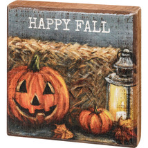 &quot;Happy Fall&quot; Autumn Block Sign - $8.25