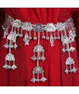 Silver Moonfish Bell Waist Chain | Handcrafted Traditional Hanfu Costume... - $53.48 CAD
