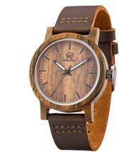 Sentai Natural Wood Watch, Genuine Leather Strap, Handmade Quartz Watche... - $65.99+