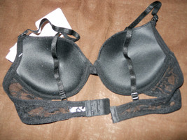 Womens Merci Intimates Bra 34C Black Lace Underwire NEW - $11.99