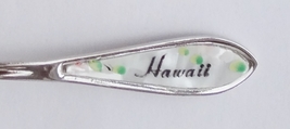 Collector Souvenir Spoon USA Hawaii Opalescent Emblem - $1.99