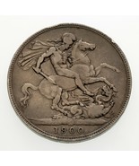 1900-LXIII Great Britain Crown Silver Coin (Very Fine, Rim Ding) KM# 783 - €166,32 EUR