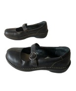 Born Mary Jane Flat Womens 7.5 Black Leather Shoe Comfy Casual Retro - $29.39