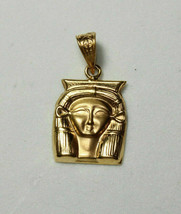 Egyptian Handmade Goddess Hathor The Divine Feminine Gold 18K Pendant #2 - $251.65