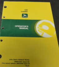 John Deere 440 Loader Operator&#39;s Manual OMW43421 Issue E5 OEM - £6.37 GBP