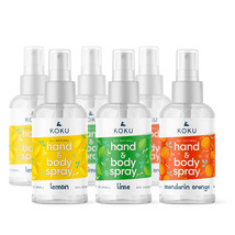 Lemon-Lime-Mandarin Orange Scented Sanitizer Spray, Set-4, 6x3 Fl Oz (2 of Each) - £29.40 GBP