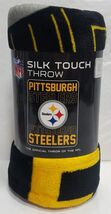 Pittsburgh Steelers 45&quot; by 60&quot; Silk Touch Micro Raschel Throw Blanket - NFL - €18,52 EUR