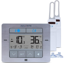 Acurite Digital Wireless Fridge and Freezer Thermometer with Alarm, Max/... - $51.32