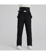 Riuiyele Men Winter Legendary Detachable Ski Bibs &amp; Snow Pants Black 2XL - $58.89