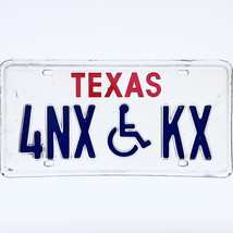  United States Texas Base Disabled License Plate 4NX KX - £13.17 GBP