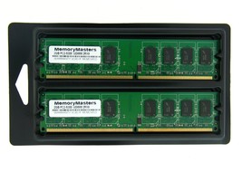 4GB  2X2GB MEM 256X64 PC2-5300 667MHZ 1.8V NON ECC DDR2 240PIN DIMM - $25.39