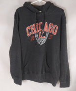 Point Sportswear Men&#39;s Dark Gray &amp; Orange Chicago IL Hoodie Size Medium - $19.79