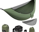 Sunyear Camping Hammock With Detachable No-See-Um Net, Double And Single - £73.59 GBP