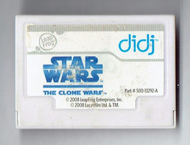 leapFrog DiDj Game Cart Star Wars Clone Wars Game Cartridge Game rare HTF - $9.60