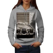 Wellcoda Funky Vintage Car Womens Hoodie, Automobile Casual Hooded Sweatshirt - £28.47 GBP