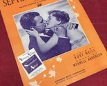 1938 &quot;SEPTEMBER SONG&quot; ORIGINAL SHEET MUSIC WALTER HUSTON KNICKERBOCKER H... - £10.24 GBP