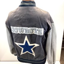 Vtg Dallas Cowboys Carl Banks GIII Suede Embroidered Varsity Jacket Mens... - £64.16 GBP