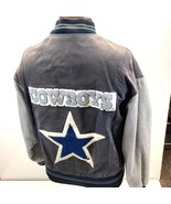 Vtg Dallas Cowboys Carl Banks GIII Suede Embroidered Varsity Jacket Mens... - £64.42 GBP