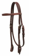 Western Saddle Horse Dark Oil Bridle Headstall Quick Change Bit Ends Hor... - £30.38 GBP