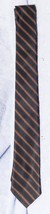 Vintage Skinny Poliestere Righe Cravatta 2 &quot; di Mv - £37.09 GBP