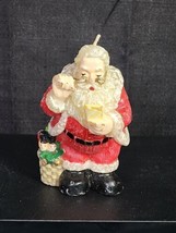 Vintage Santa Claus Candle Figurine 5.5&quot; unused Gurley Or Hallmark ? Christmas - £22.11 GBP