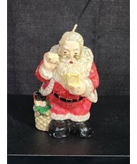 Vintage Santa Claus Candle Figurine 5.5&quot; unused Gurley Or Hallmark ? Chr... - £22.01 GBP