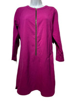 rachel rachel roy Women’s size L  pink Front zip long sleeve dress - £19.32 GBP