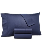 Grayson Collection 950 Thread Count Sheet Set 4 Piece Set Size King Color Navy - £149.06 GBP