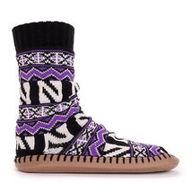 Muk Luks Unisex Northwestern Wildcats Slipper Sox Size: L Nwt - £8.07 GBP