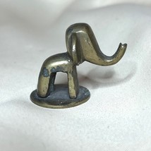 Vintage Brass Metal Elephant Figurine Trunk Up - $222.99 MXN