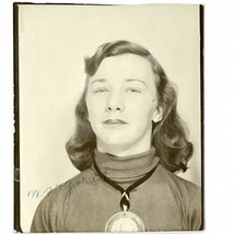 Vintage Original 1953 High School Girl Margaret Photograph Black White Butler PA - £7.84 GBP