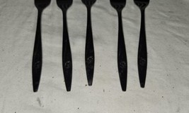 Lot of 5 Oneidacraft Oneida Deluxe 7 Inch Lasting Rose Fork Flatware Forks - £11.98 GBP