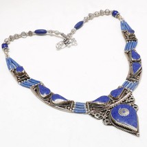 Lapis Lazuli Handmade Black Friday Gift Jewelry Necklace Nepali 18" SA 4974 - £12.78 GBP