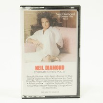 Neil Diamond 12 Greatest Hits Vol 2 Music Cassette 1990 Columbia - £6.12 GBP