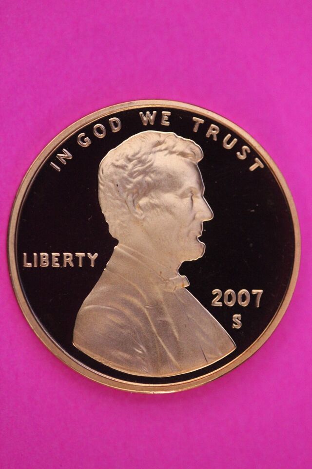 Gem Proof 2007 S Ultra Deep Cameo Lincoln Memorial Cent Same Coin In Pic... - $9.99
