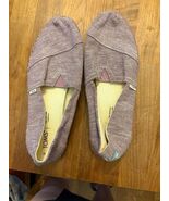 TOMS Women&#39;s Purple Linen Slip On Shoe Size 9 - €21,25 EUR