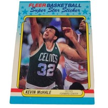 Kevin McHale 1988 Fleer Super Star Sticker Card #9 Celtics Vintage  - £1.49 GBP