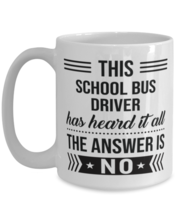 Coffee Mug for School Bus Driver - 15 oz Funny Tea Cup For Office Friends  - £13.66 GBP