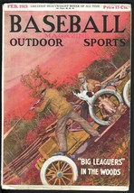 BASEBALL MAGAZINE FEB 1913-JAMES ARCHER-ICE HOCKEY-HUNTING COVER - $357.69
